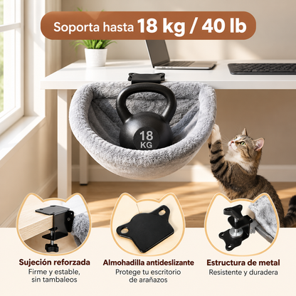 MichiDesk: Hamaca flotante para gatos